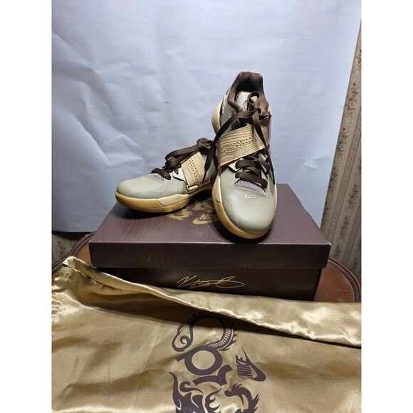 Nike KD 4 Year of the Dragon 2.0 Khaki Red Mens 7 FJ4189-200 OG Box EUC READ main image 7